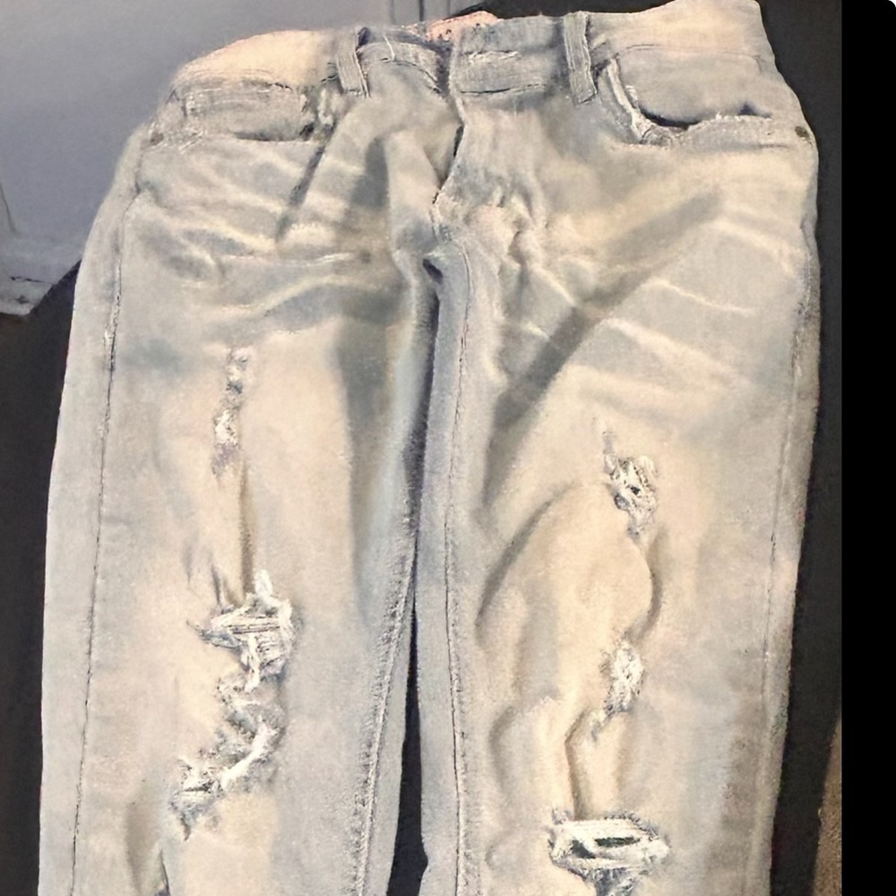 Arketype Light Blue Distressed Skinny Jeans
